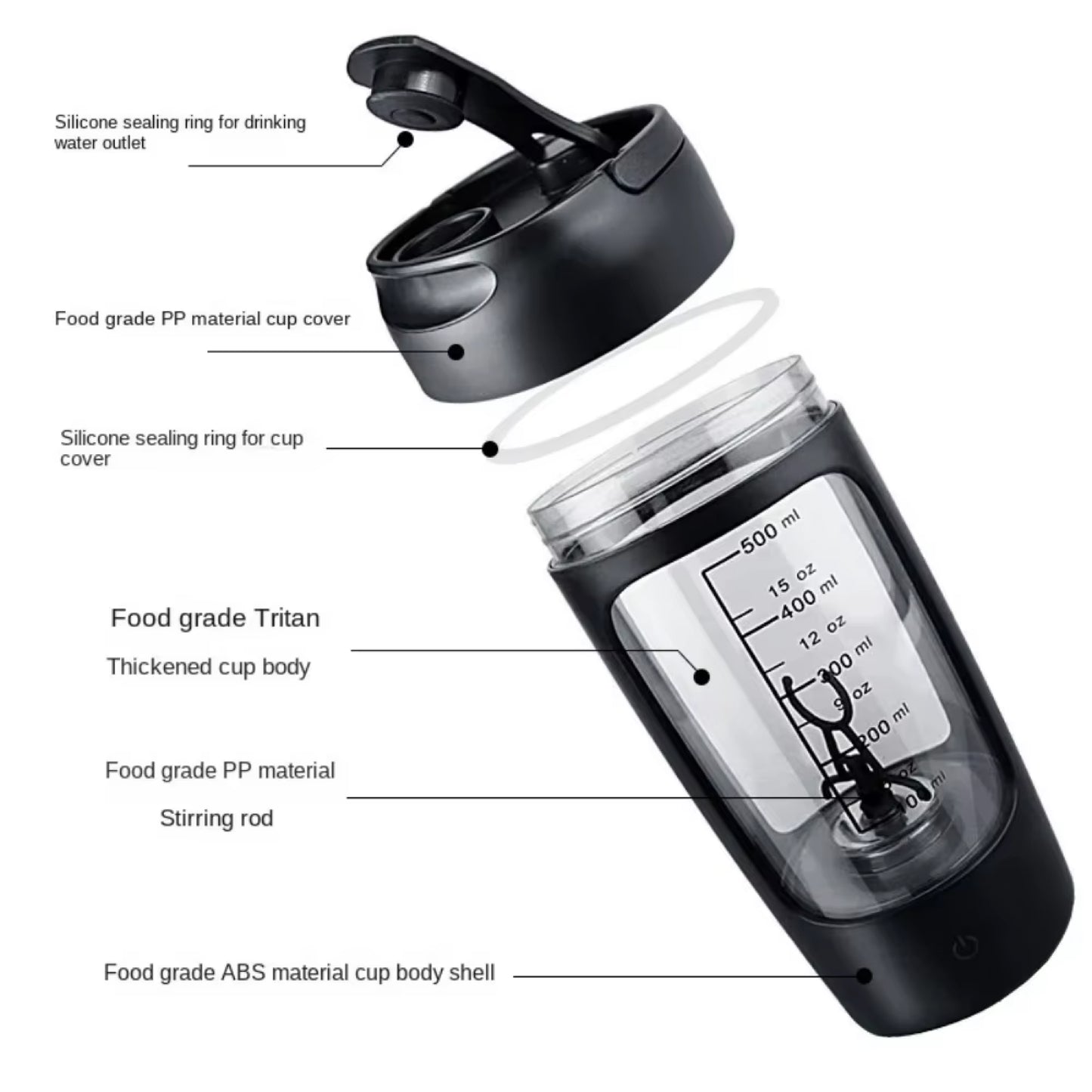 Electric Protein Mixing Bottle