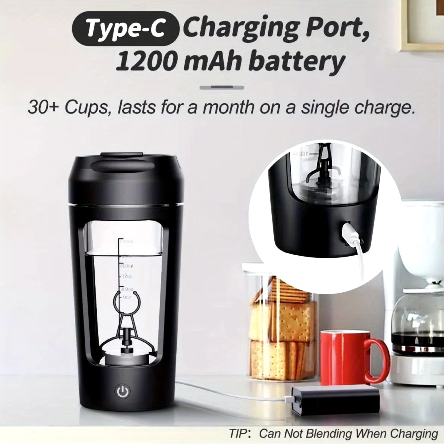 Electric Protein Mixing Bottle